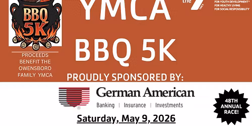 YMCA BBQ 5K Sponsored by German American Bank