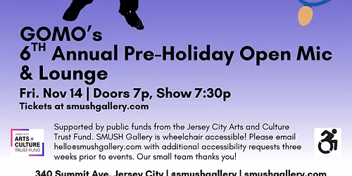 GOMO's 6th Annual Pre-Holiday Open Mic & Lounge
