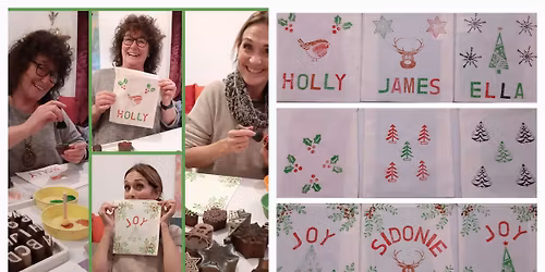 Christmas Gift Bags Block Printing Workshop (adults only)