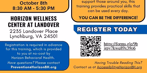 Mental Health First Aid for Adults & Youth