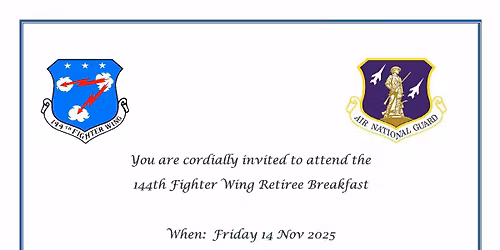 144th FW Retiree Breakfast