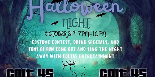 The Elks Lodge Halloween Bash Karaoke with Colt45 Entertainment