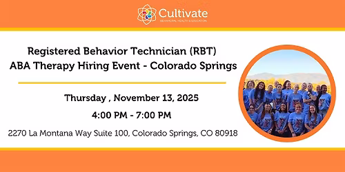 ABA Therapy Hiring Event - Colorado Springs