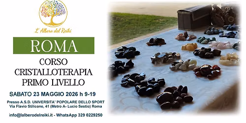 CORSO CRISTALLOTERAPIA PRIMO LIVELLO ROMA