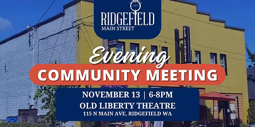 Ridgefield Main Street November Community Meeting