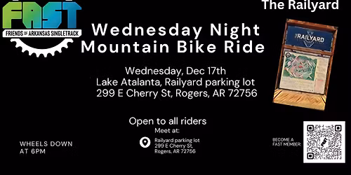 FAST Wed Night Group Ride Lake Atalanta & The Railyard