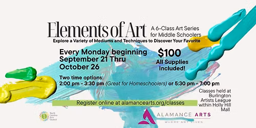 Elements of Art - a 6-Class Series for Middle Schoolers