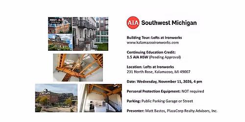 AIA SWM - Project presentation and tour of the "Lofts at Ironworks"