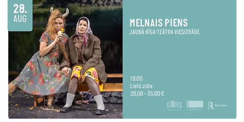 MELNAIS PIENS. Jaun\u0101 R\u012bga te\u0101tra viesizr\u0101de