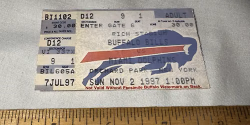Miami Dolphins at Buffalo Bills Tickets