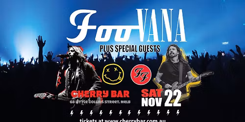 FOOVANA RETURNS TO CHERRY BAR 