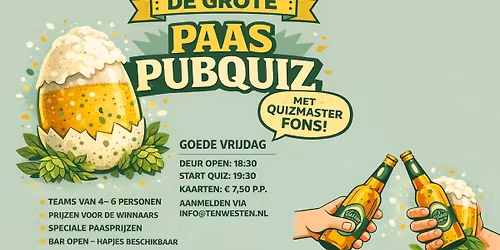 DE GROTE PAAS PUBQUIZ 