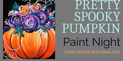 Pretty Spooky Pumpkin Paint Night