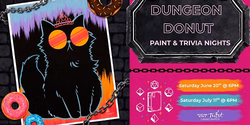 Paint & Trivia Dungeon Donut Twist Grand Rapids Event