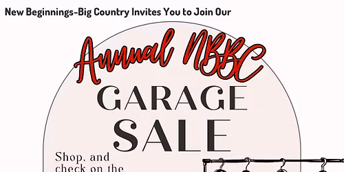 Annual Fundraiser Garage Sale