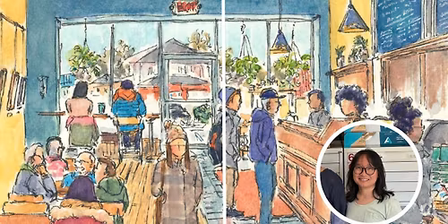 Travel Sketching: Cozy Caf\u00e9s & Restaurants with artist in residence Ottavia Huang 