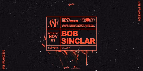 Audio Halloween w\/ Bob Sinclar
