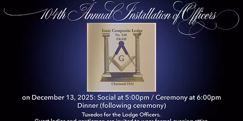 104th Installation of Officers