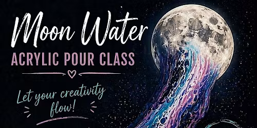 Cosmic Color Alchemy: Moon Water Acrylic Paint Pour