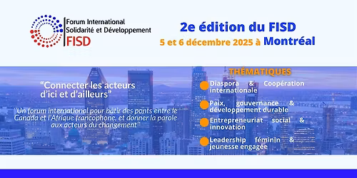 FISD 2025 \u2013 Forum International et Solidarit\u00e9 pour le D\u00e9veloppement