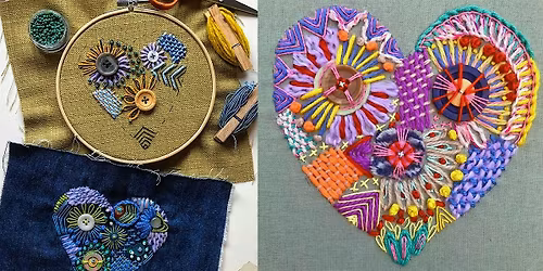 Embellished and Stitched Hearts with Jessica Grady