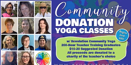 Community Donation Mindful Flow Classes with RCY 200 Hour YTT Grads!