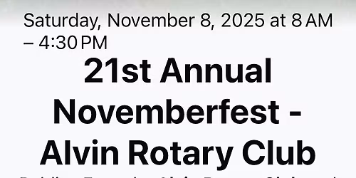 Novemberfest Alvin, TX