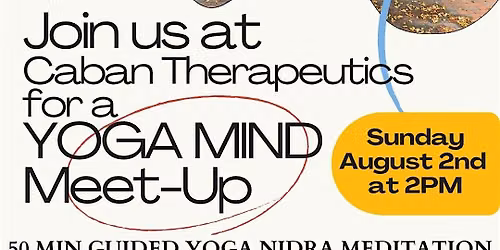 8\/2 Yoga Mind Meetup at Caban Therapeutics