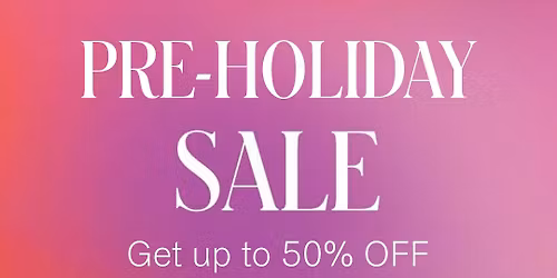 Pre-Holiday Sale
