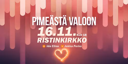 Pime\u00e4st\u00e4 valoon \/\/ Ida Elina & Jukka Perko