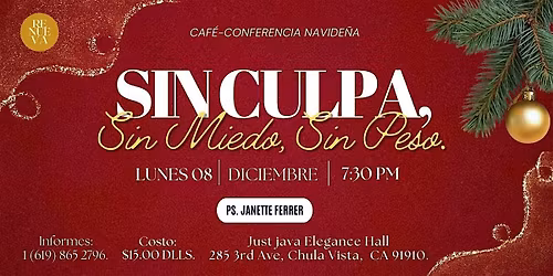 Cafe Conferencia Navide\u00f1a - SIN CULPA, SIN MIEDO, SIN PESO