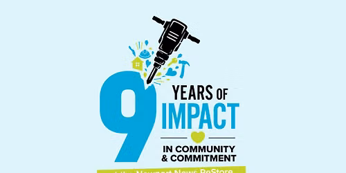 Newport News ReStore 9th Anniversary Celebration Week