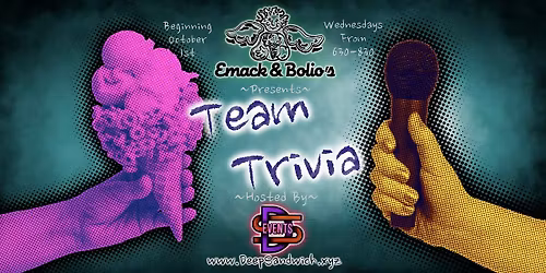 Wednesday Night Team Trivia at Emack & Bolio\u2019s
