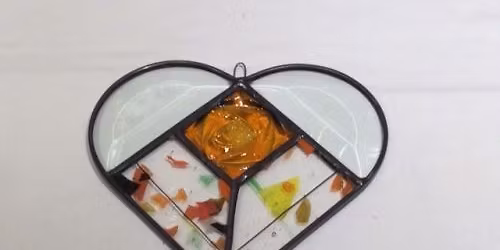 STAINED GLASS: Mini Beveled Heart!