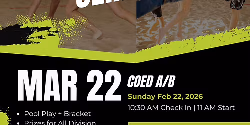 Coed Doubles A\/B Tourney - March 22, 2026
