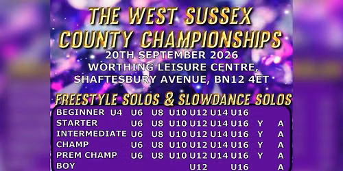 The West Sussex County Championships 2026