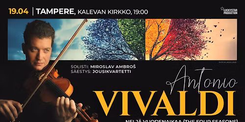 Antonio Vivaldi \u2013 NELJ\u00c4 VUODENAIKAA | Miroslav Ambro\u0161 & jousikvartetti | TAMPERE