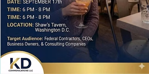 KD Communications LLC CBC Happy Hour: Gov Contract Winning Season