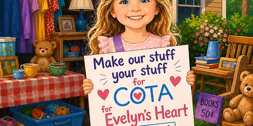 Fundraiser Garage Sale for Evelyn's Heart