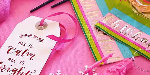 Modern Calligraphy & Gift Tag Lettering for Beginners at The Vine Room