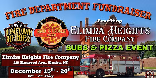 Elmira Heights SUBS & PIZZA FUNDRAISER