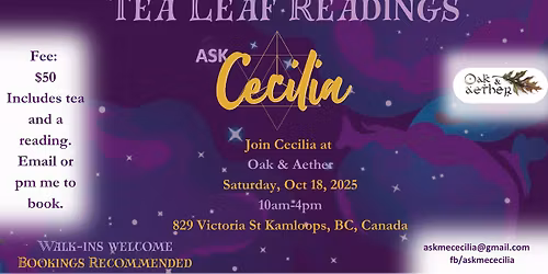 Tea Leaf Reading at Oak & Aether