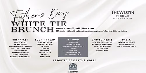 White Tie Father's Day Brunch at Westin