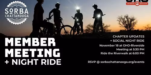 SORBA Chattanooga Member Meeting + Night Ride