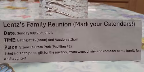 Lentz's Family Reunion!