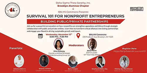 Nonprofit Survival 101: Public\/Private Partnerships