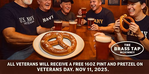 Pretzels & Pints For Patriots Veterans Day