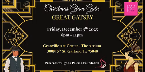 I AM SHE Christmas Glam Gala Charity Event (Theme: Great Gatsby) Co-ed