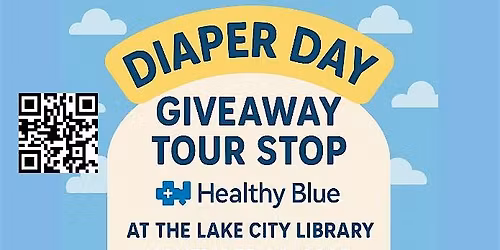 Diaper Day GiveAway Tour STOP with Healthy Blue at The Lake City Library