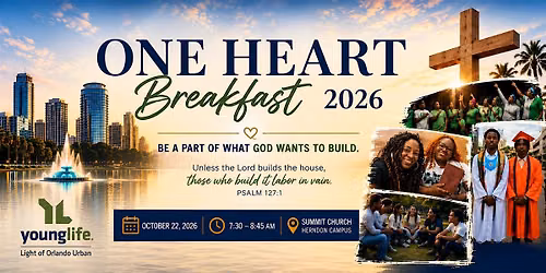 2026 Light of Orlando Young Life One Heart Breakfast